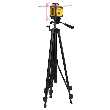 Prime-Line 360-Degree Cross Line Laser w/Tripod, Durable Housing Single Pack PLC360T